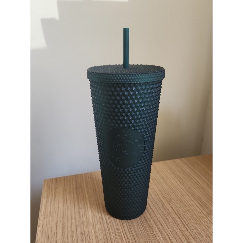 Starbucks Matte Dark Green Studded Tumbler Venti 24oz